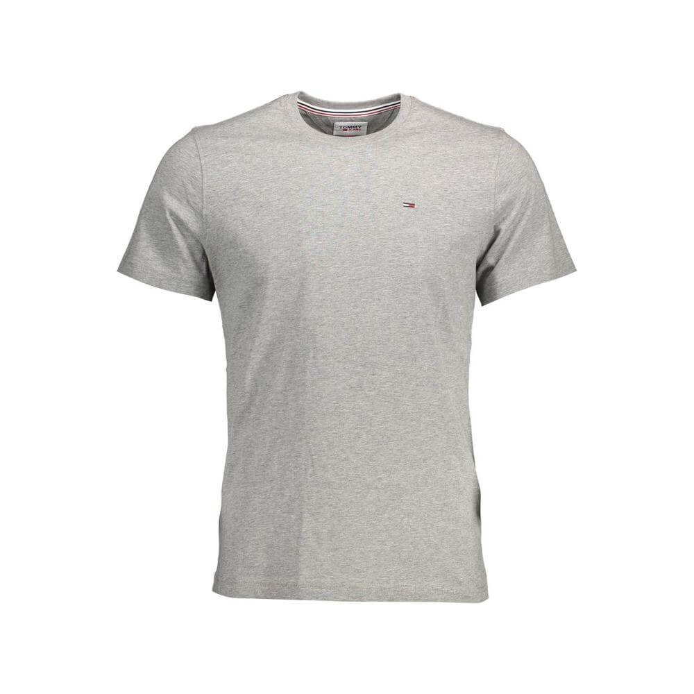 Tommy Hilfiger Gray Cotton Men T-Shirt