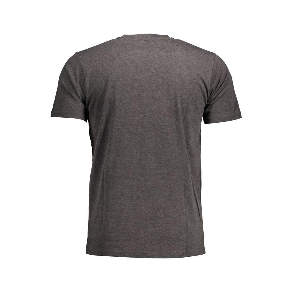 Sergio Tacchini Gray Cotton Men T-Shirt