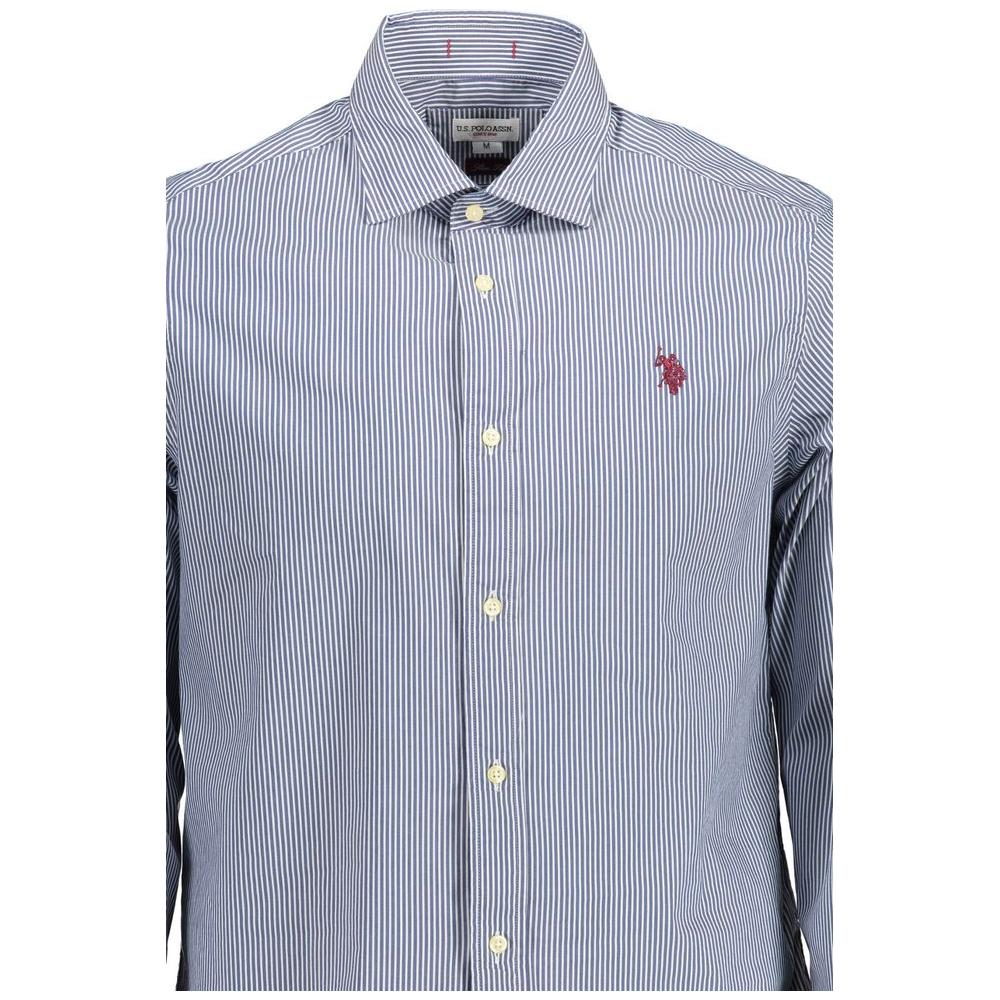U.S. POLO ASSN. Blue Cotton Men Shirt