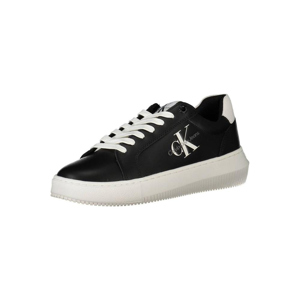 Calvin Klein Black Leather Women Sneaker