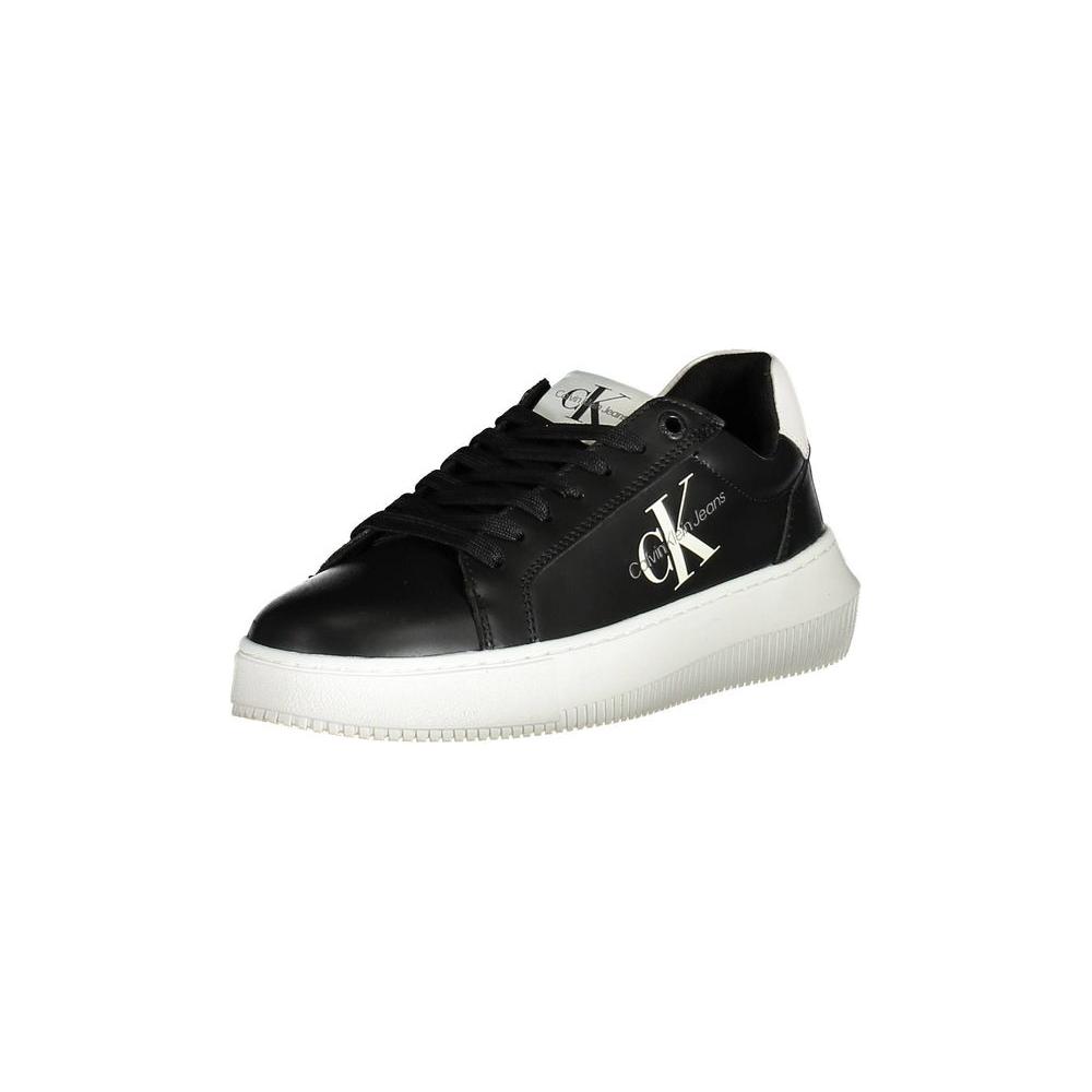 Calvin Klein Black Leather Women Sneaker