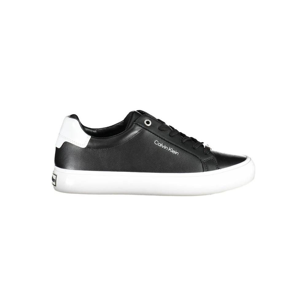 Calvin Klein Black Leather Women Sneaker