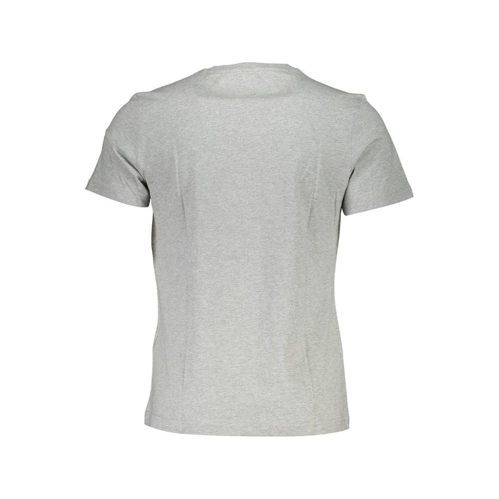 La Martina Gray Cotton Men T-Shirt
