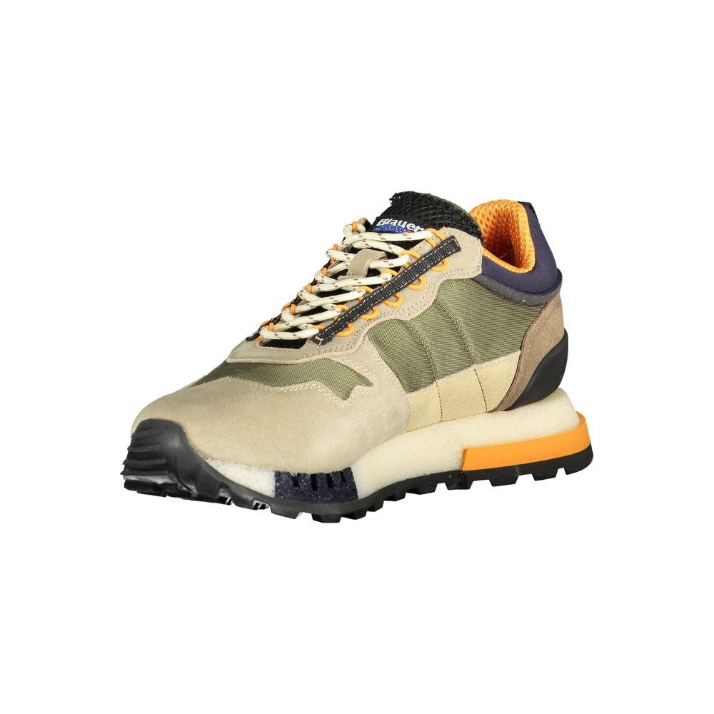 Blauer green polyethylene men's sneaker with vibrant color and durable design.