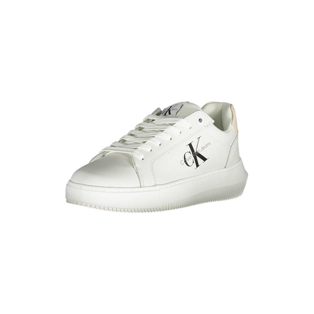 Calvin Klein White Leather Women Sneaker