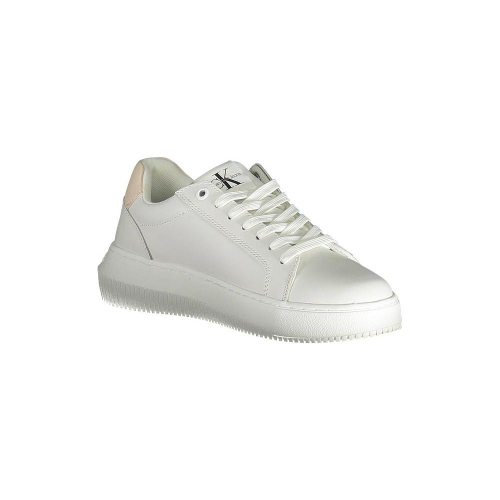 Calvin Klein White Leather Women Sneaker