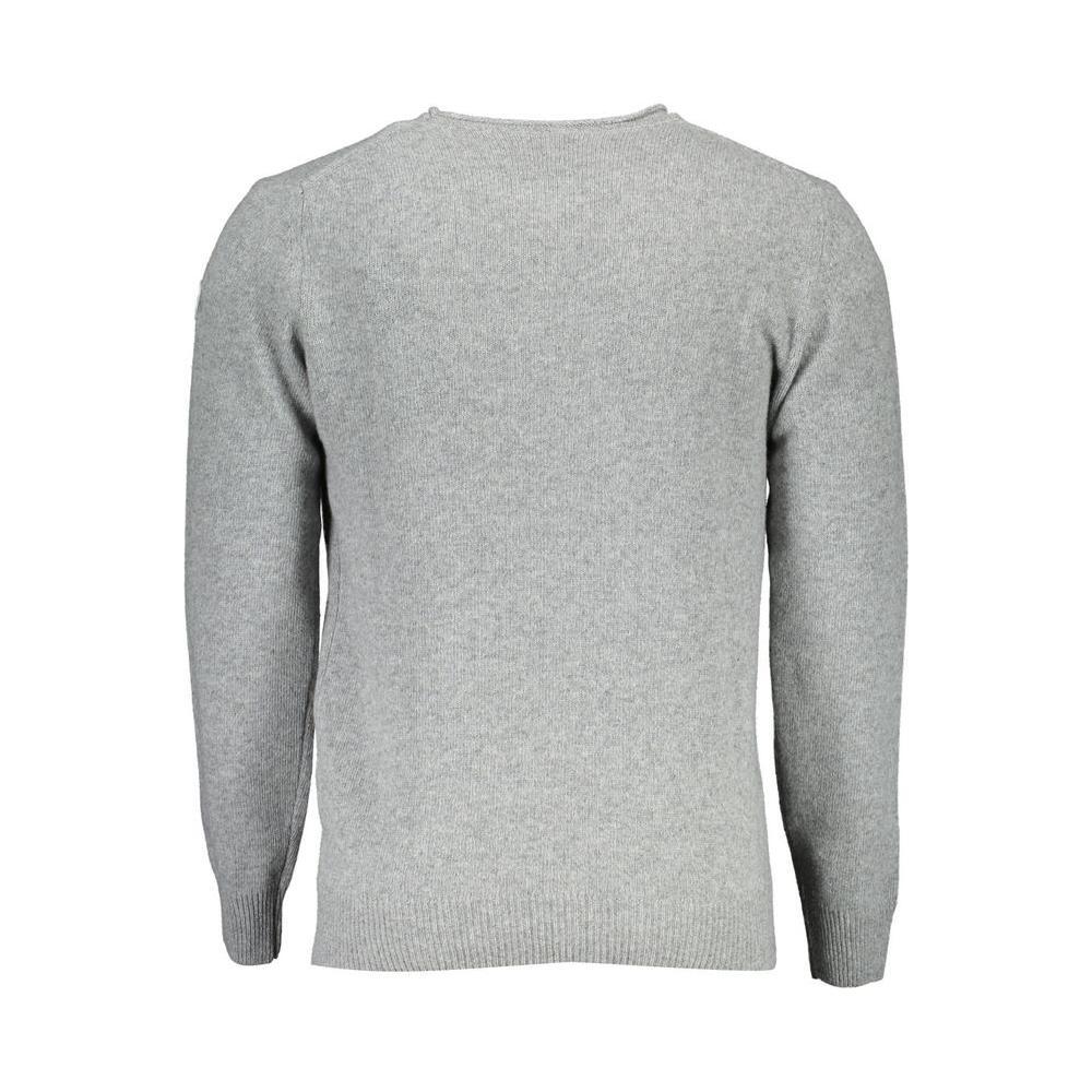 North Sails Gray Wool Men Sweater NO-1442-3XL