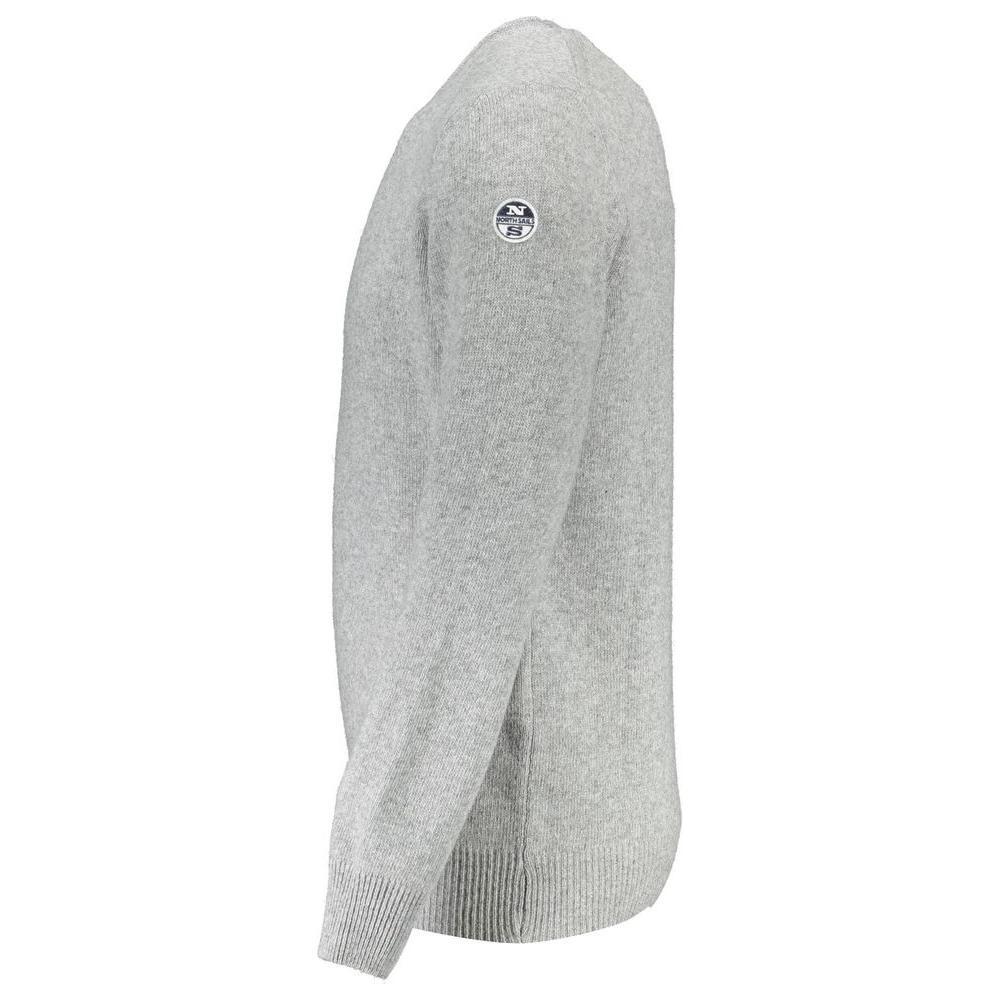 North Sails Gray Wool Men Sweater NO-1442-3XL