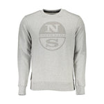 North Sails Gray Cotton Unisex Sweatshirt NO-2278-XXL