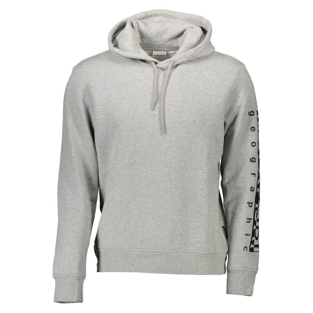 Napapijri Gray Cotton Men Sweater NA-8334-XXL