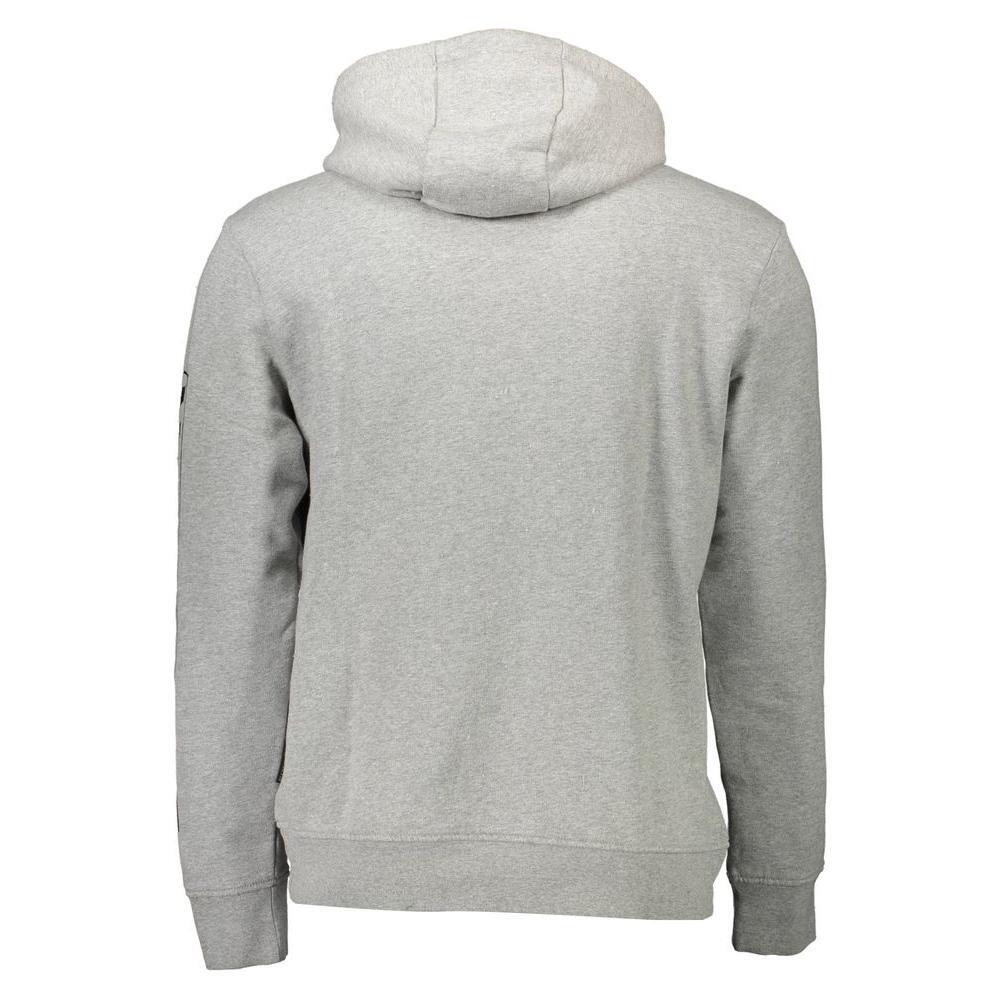 Napapijri Gray Cotton Men Sweater NA-8334-XXL