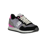 Napapijri Chic Gray Contrast Lace-Up Sneakers NA-23088-EU36/US6