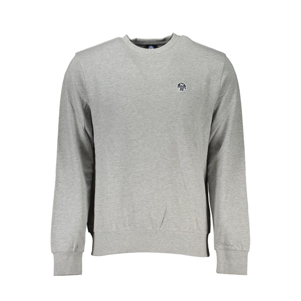 North Sails Gray Cotton Sweater NO-27287-XXL