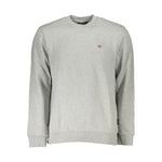 Napapijri Gray Cotton Men Sweater NA-26388-S