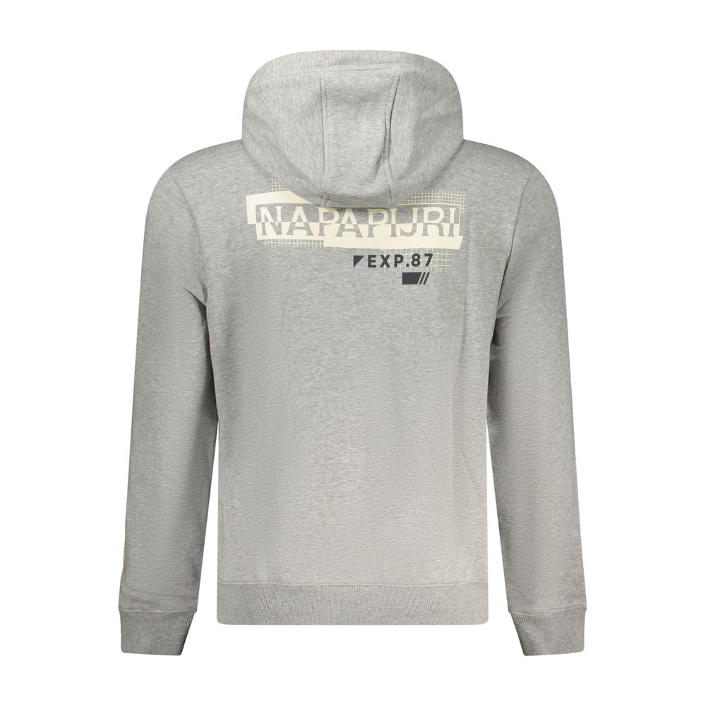 Napapijri Gray Cotton Sweater NA-32147-S