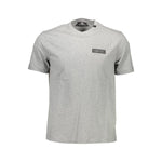 Plein Sport Gray Cotton Men T-Shirt PL-9590-S