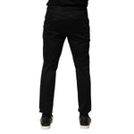 Dolce & Gabbana Black Cotton Mid Waist Jogger Pants PAN76470-46