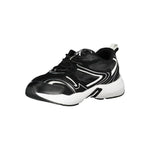 Calvin Klein Sleek Black Lace-Up Sneakers with Contrast Details CA-25011-EU40/US7