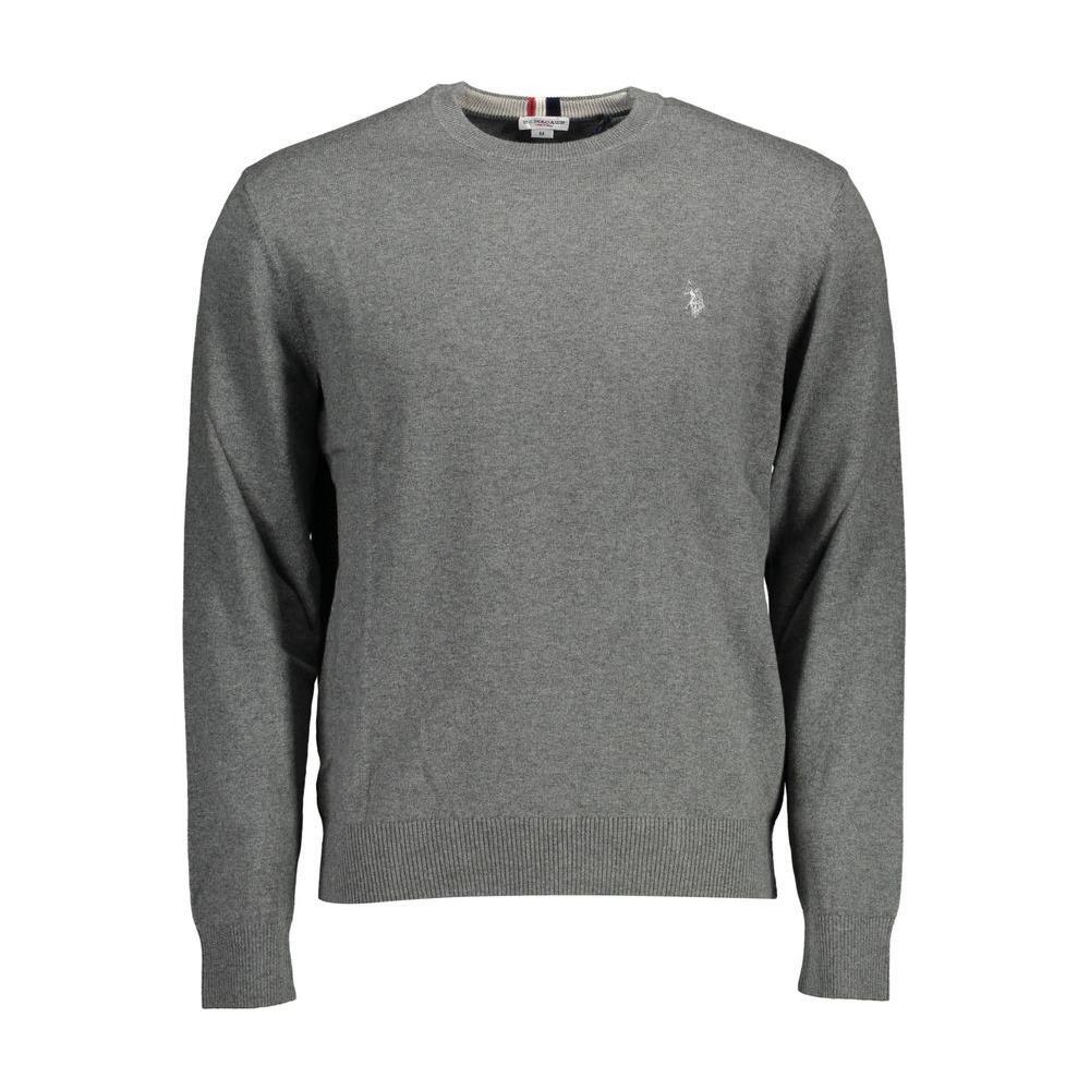 U.S. POLO ASSN. Gray Cotton Mens Sweater US-16896-XXL