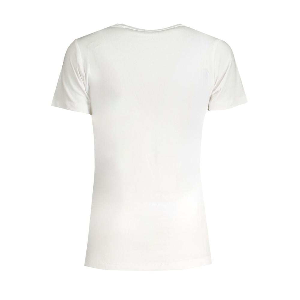 Pepe Jeans White Cotton Tops & T-Shirt PE-31354-L