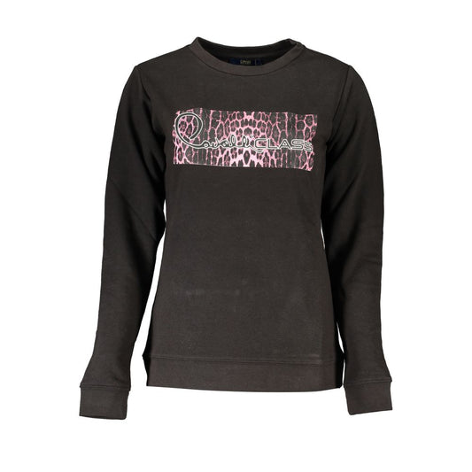 Cavalli Class Black Cotton Women Sweater