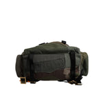Dolce & Gabbana Green Patchwork Travel Backpack Military Bag