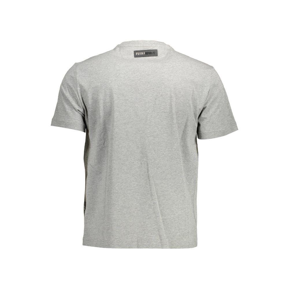 Plein Sport Gray Cotton Men T-Shirt PL-11177-S