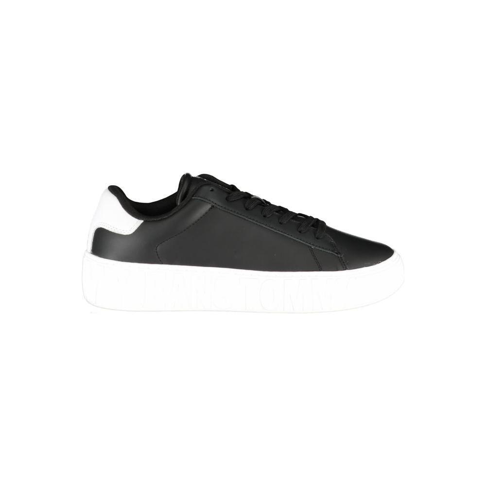 Tommy Hilfiger Black Polyethylene Men Sneaker TO-25016-EU44/US11