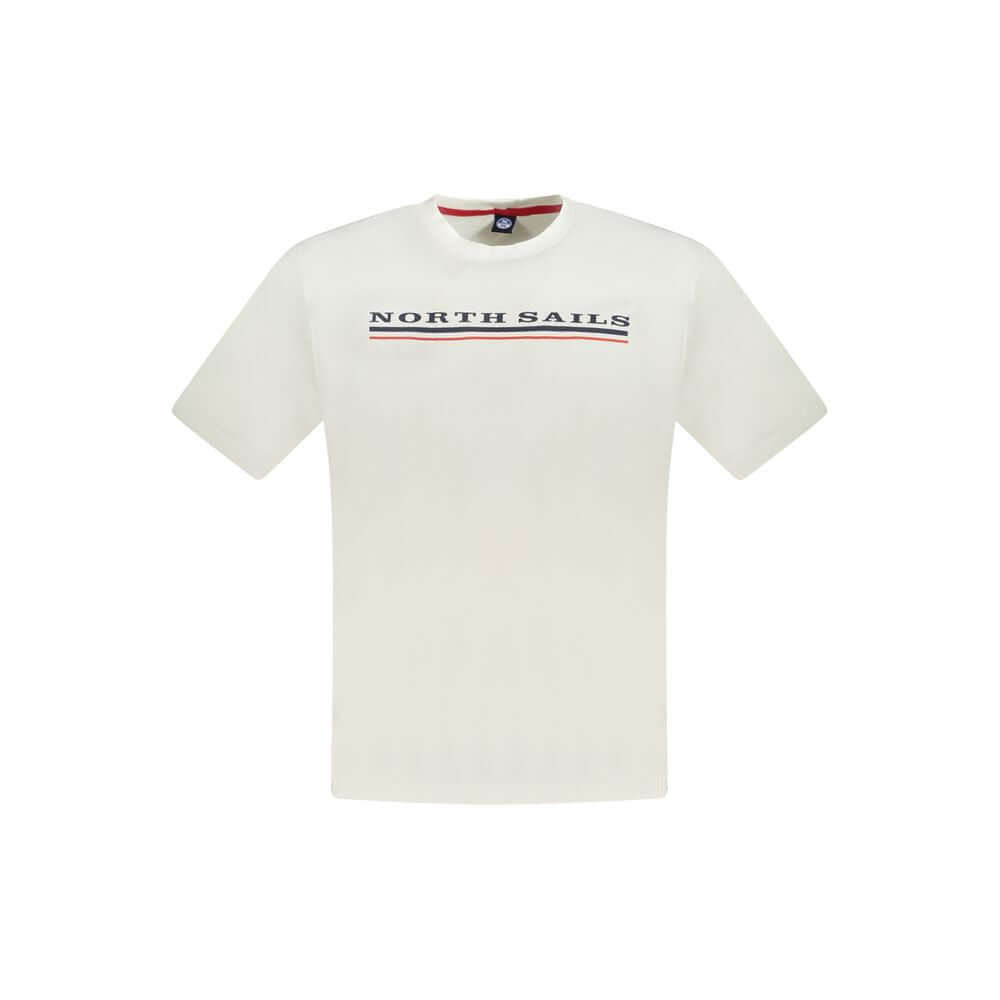 North Sails White Cotton Men T-Shirt