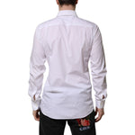 Dolce & Gabbana White Cotton Long Sleeves Dress Shirt TSH906925-40