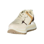 Laura Biagiotti Beige Polyester Women Sneaker LA-36480-EU36/US6