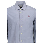 U.S. POLO ASSN. Blue Cotton Men Shirt