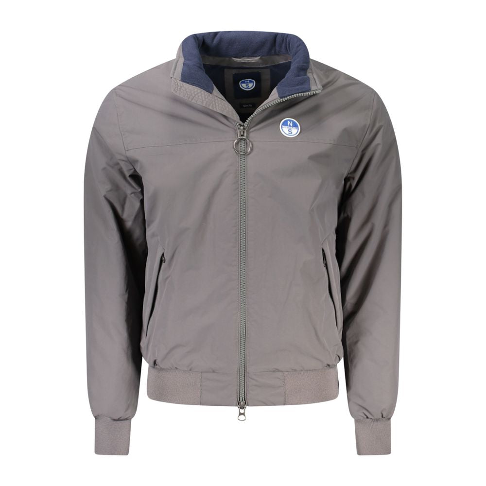 North Sails Brown Polyamide Men Jacket NO-32949-S