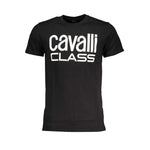 Cavalli Class Black Cotton T-Shirt