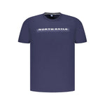 North Sails Blue Cotton Men T-Shirt