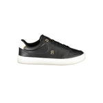 Tommy Hilfiger Black Leather Women Sneaker TO-36751-EU36/US6