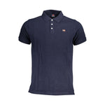 Norway 1963 Blue Cotton Men Polo Shirt NO-37829-L
