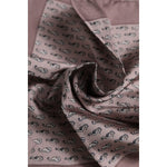 Dolce & Gabbana Brown Sea Horse Silk Square Foulard Scarf