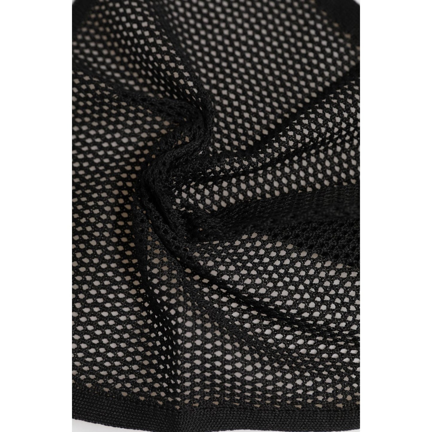 Dolce & Gabbana Black Patterned Cotton Square Foulard Scarf