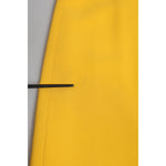 Dolce & Gabbana Yellow One Shoulder Side Slit Sheath Dress