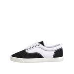 Dolce & Gabbana Black Cotton Canvas Lace Up Men Sneakers Shoes