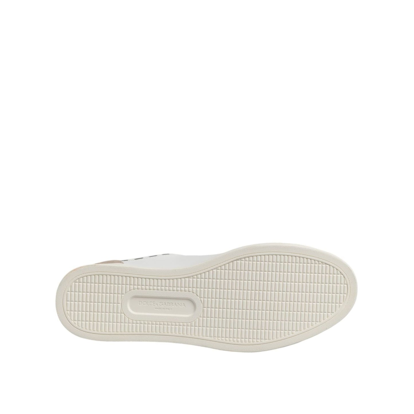 Dolce & Gabbana White Leather MILANO Low Top Sneakers Shoes