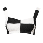 Dolce & Gabbana Black White Cropped Bustier Corset Bra Top TSH86233-36
