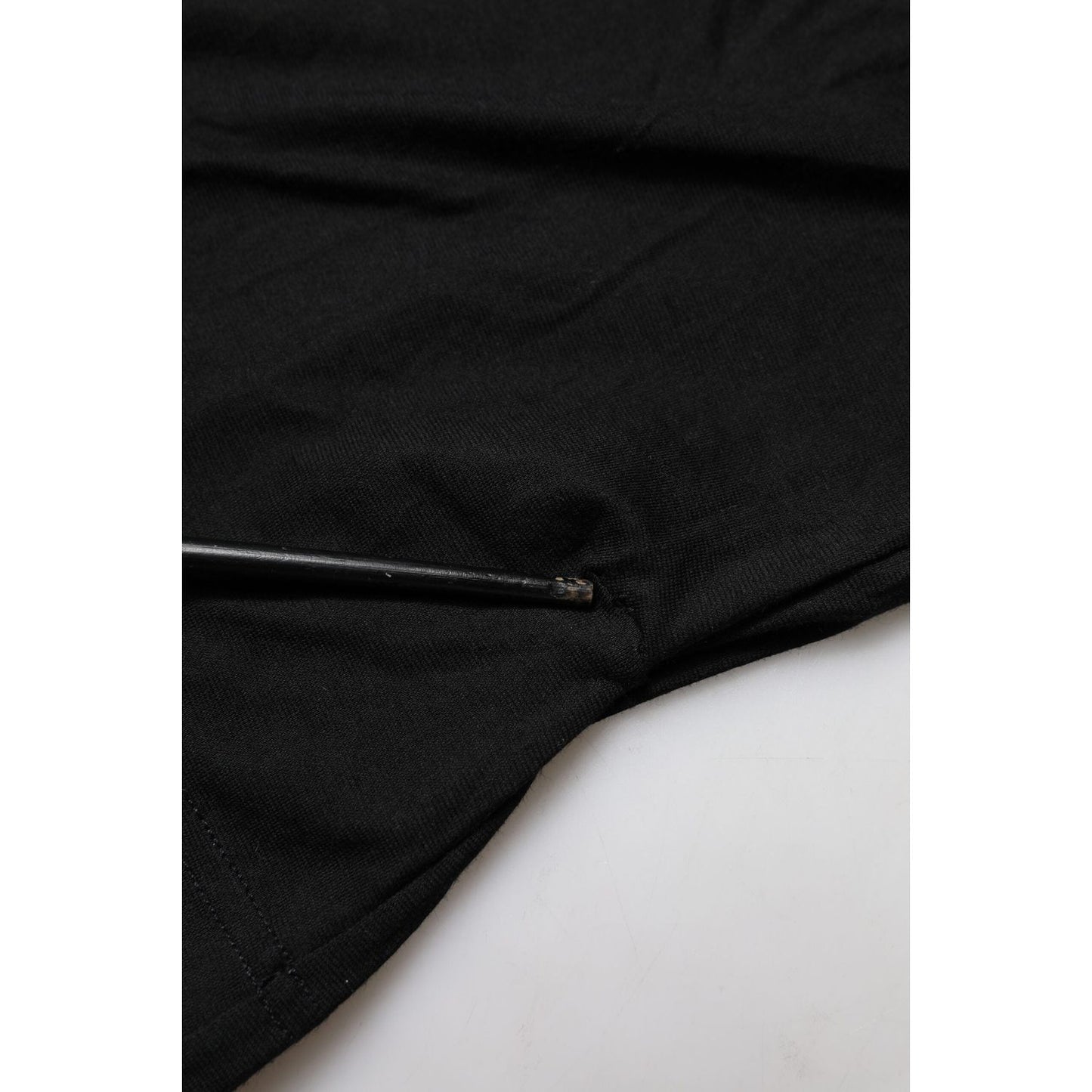 Dolce & Gabbana Black Cotton Short Sleeves Round Neck T-shirt TSH90668-38