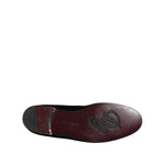Dolce & Gabbana Black Velvet Crystal Crown Formal Dress Shoes MV7494-45