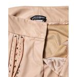 Dolce & Gabbana Beige Lace Details Mid Waist Skinny Pants PAN75534-40