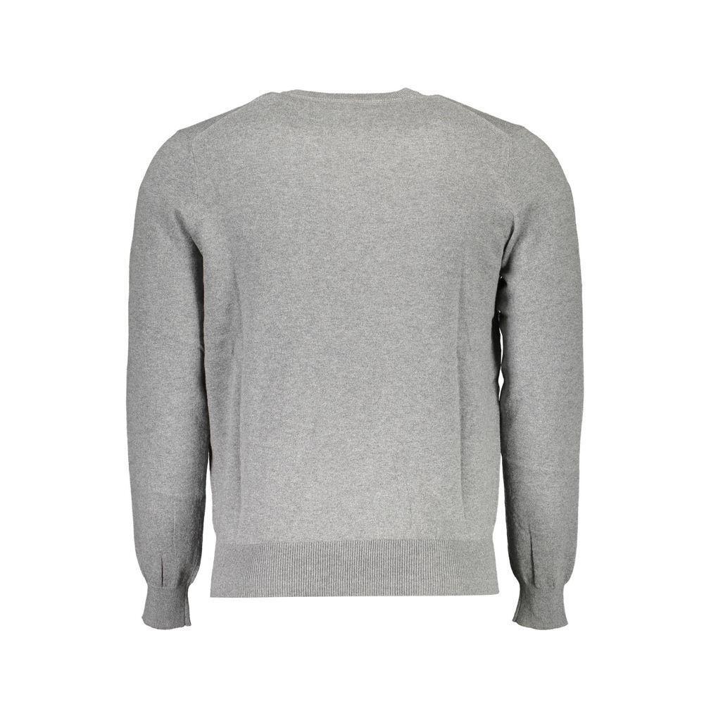 North Sails Gray Cotton Sweater NO-16237-XXL