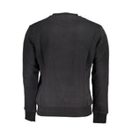 La Martina Black Cotton Sweater LA-23084-XL