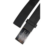 Dolce & Gabbana Black Leather Classic Metal Logo Buckle Belt BEL9490-85