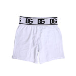 Dolce & Gabbana White Cotton Stretch Regular Boxer Underwear